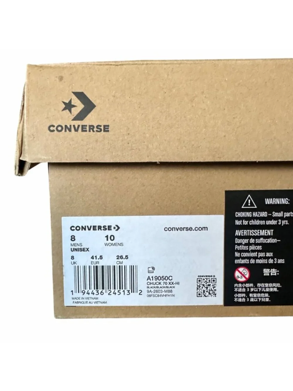 ⭐Collina Strada x Converse Chuck 70 XXHi Sz 8 Men's Boots Sneakers Black A19050C